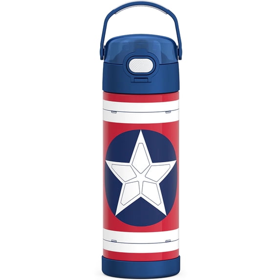 Thermos 16 oz. Kid's Funtainer Stainless Steel Water Bottle - Captain America Brave New