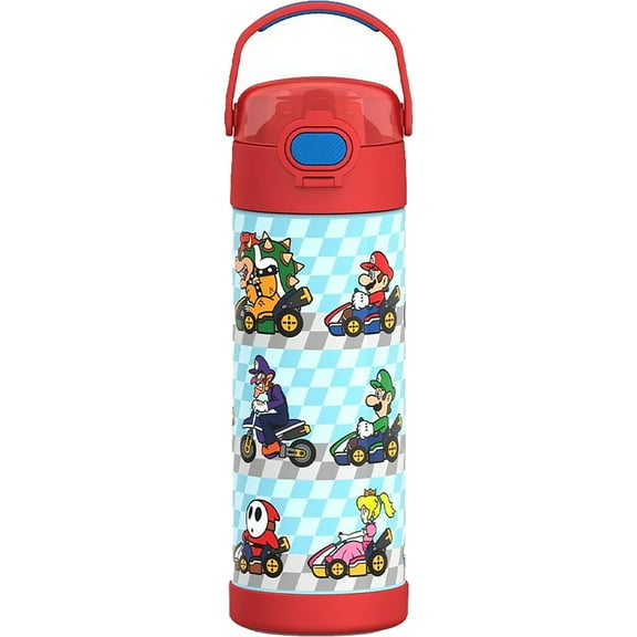 Thermos 16 oz. Kid's Funtainer Stainless Steel Water Bottle - Mario Kart