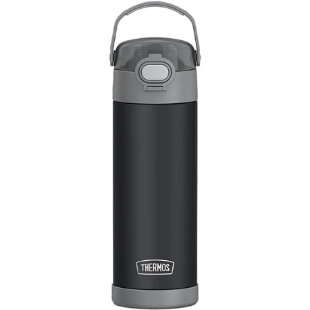 Thermos FUNtainer Stainless Steel Vacuum Insulated Water Bottle 16 oz. Charcoal (EAF42100CH6)