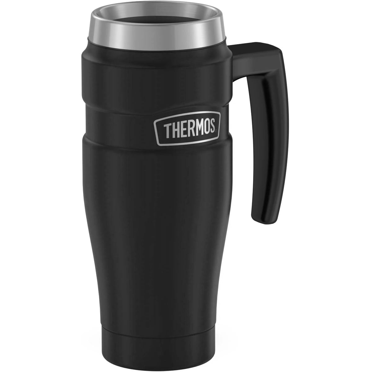 Thermos 16 oz. Stainless King Travel Mug with Handle - Matte Black 