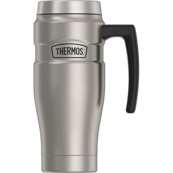 Thermos Stainless King Vacuum Insulated Stainless Steel Mug, 16oz, Matte Stainless Steel