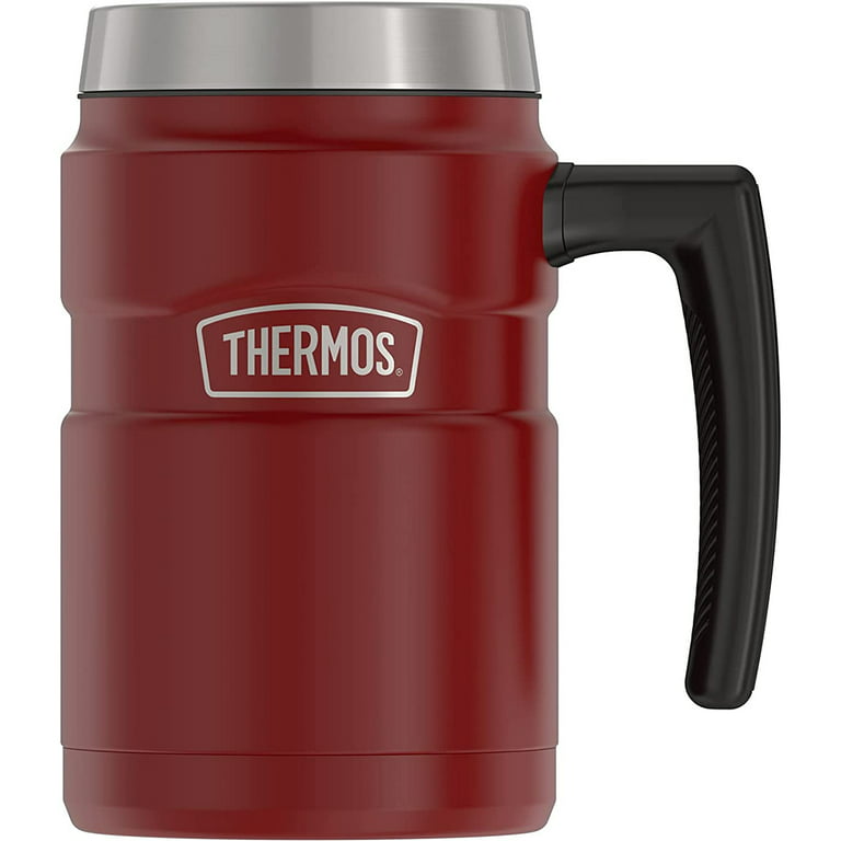 Thermos 16 oz. Stainless King Vacuum Insulated Coffee Mug - Rustic Red 