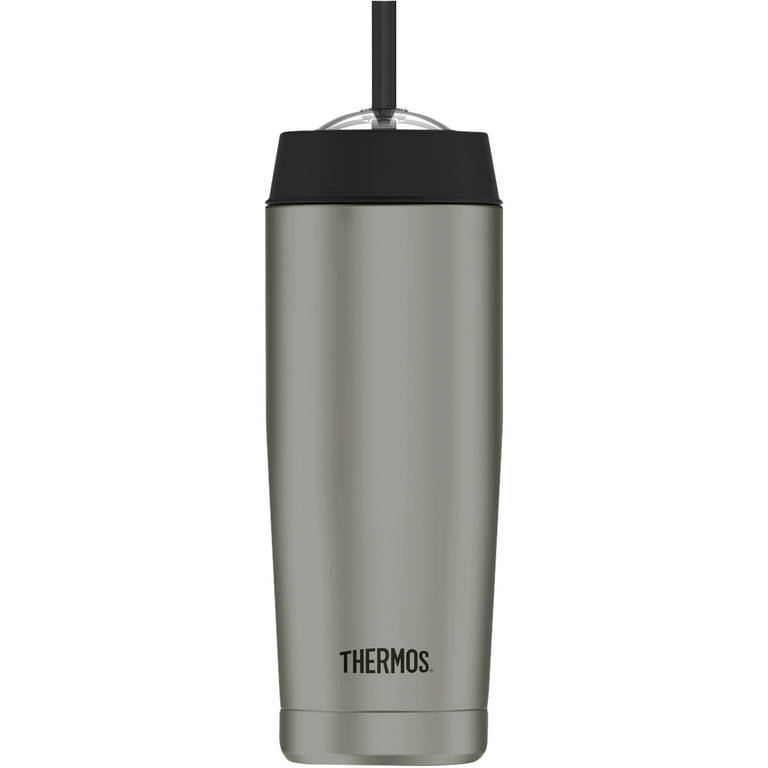 Thermos 18 oz. Vacuum Insulated Stainless Steel Cold Cup w/ Straw - Matte  White