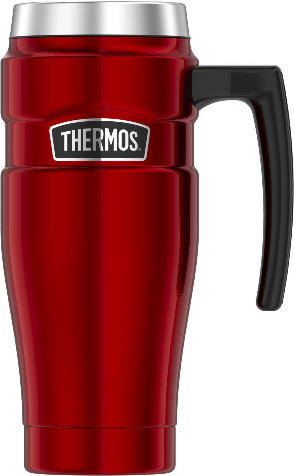 Thermos 16OZ Stainless King Travel Mug, Red Cranberry 