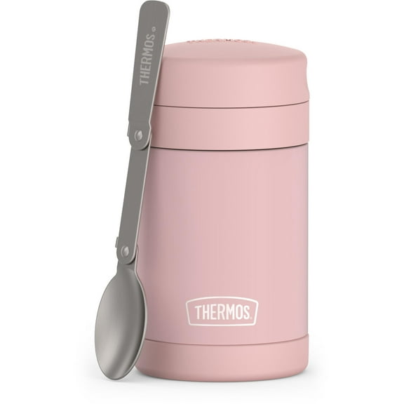 Thermos 16oz Insulated Food Jar with Folding Spoon, Sunset Pink