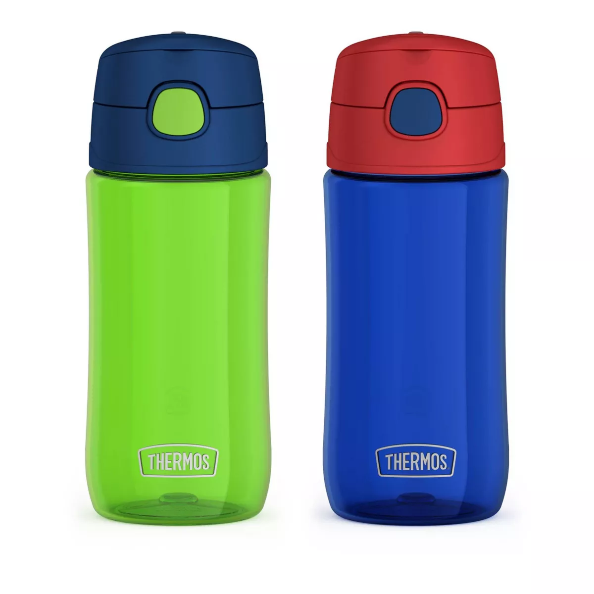 ThermoFlask 40 oz Tritan Plastic Spout Water Bottle, 2 Pack, Pink