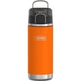 thumbnail image 1 of Thermos ICON Series Kid's Stainless Steel Spout Water Bottle, Orange, 18oz, 1 of 8