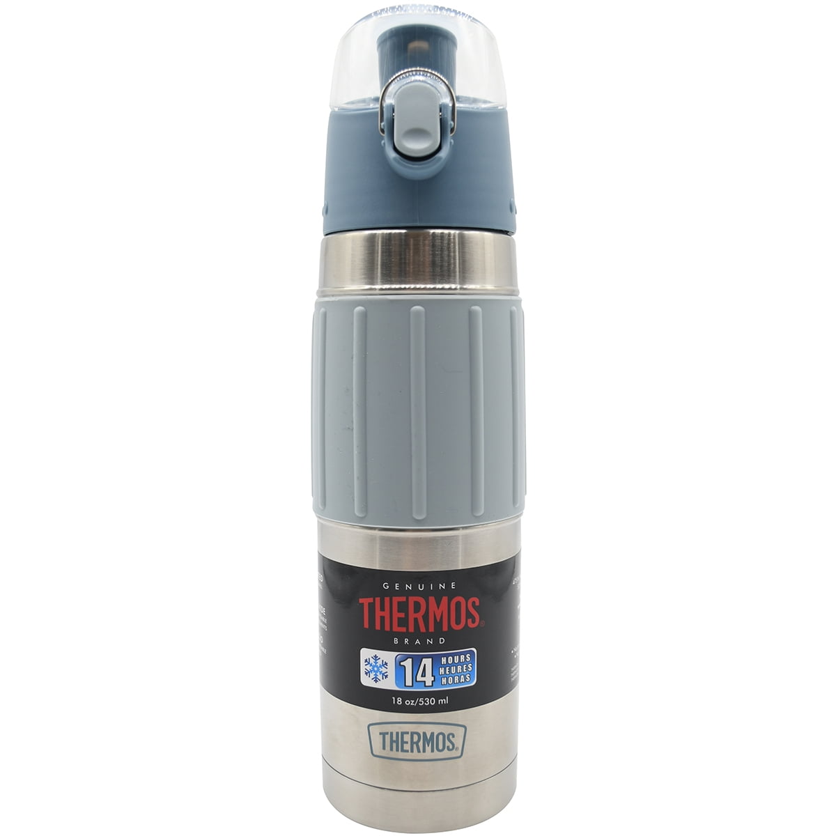 Thermos 2465ssb6 18 Ounce Vacuum-Insulated Stainless Steel Hydration Bottle (Slate Blue)