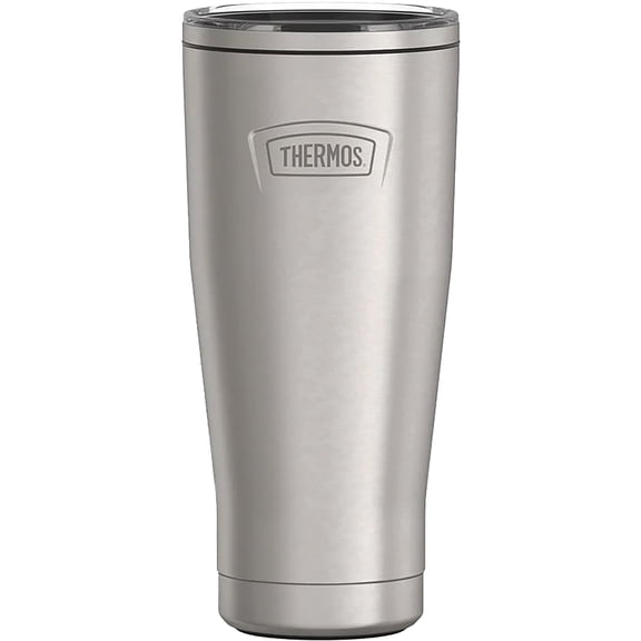 Thermos Stainless Steel Tumbler, w/ Slide Lock Lid, Matte Stainless, 18 oz