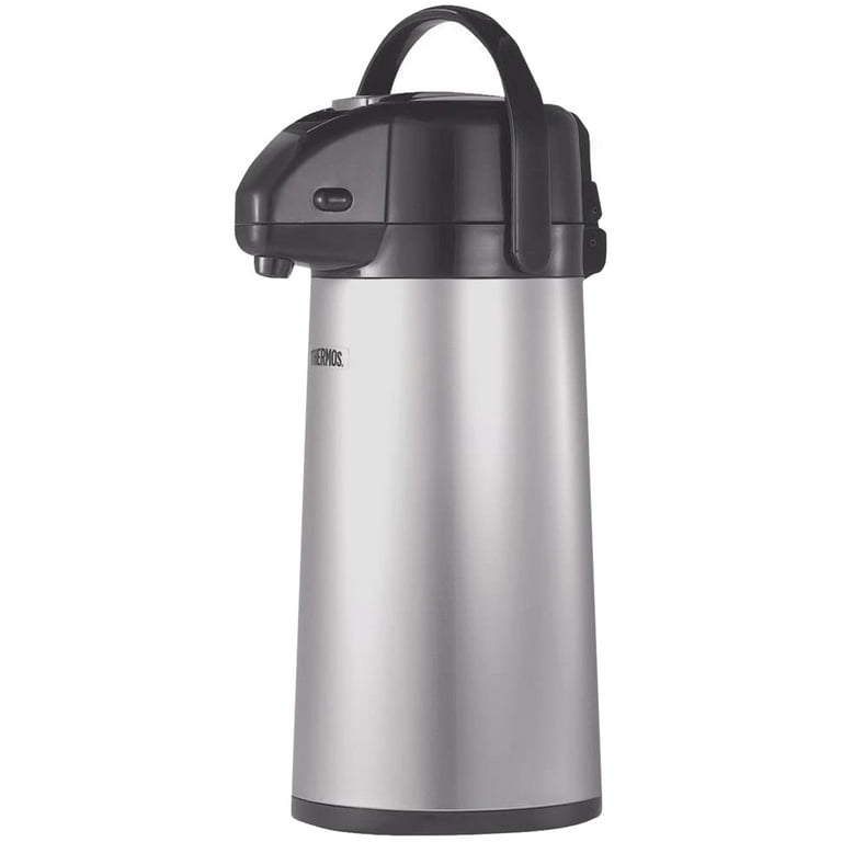 NEW THERMOS BRAND 2 QT. INSULATED PUMP POT HOT LIQUID 12hrs COLD