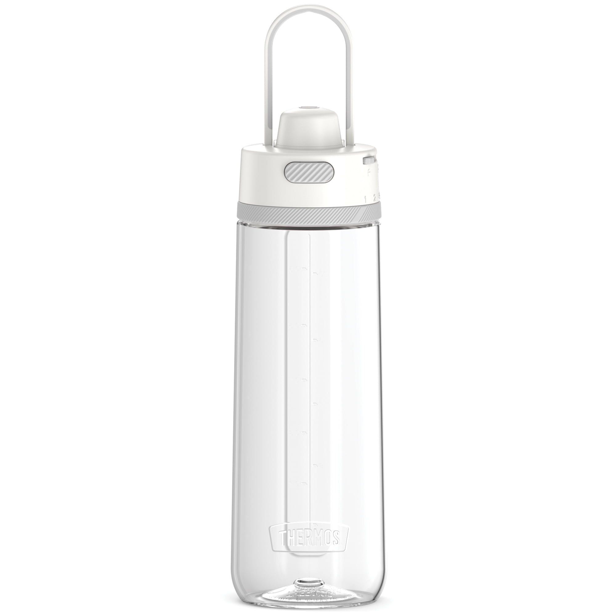 Thermos 24-Ounce Guardian Vacuum-Insulated Hard Plastic Hydration Bottle  Sleet White (TP4329CL6)