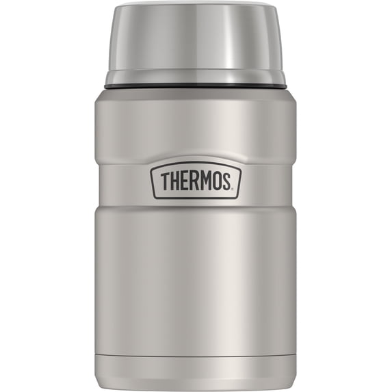 Thermos Stainless King 24oz Vacuum Insulated Folding Spoon Matte Stainless Food Jar