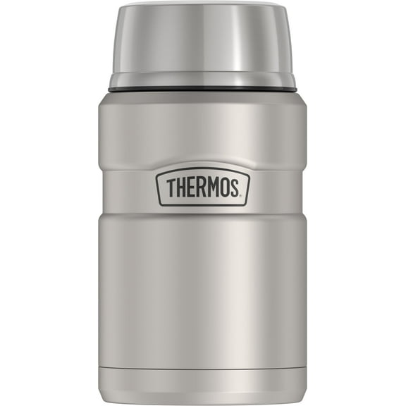 Thermos Stainless King 24oz Vacuum Insulated Folding Spoon Matte Stainless Food Jar