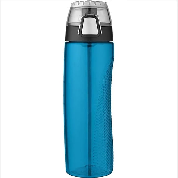 Thermos 24 oz. Tritan Flip-Cap Water Bottle with Rotating Meter - Blue