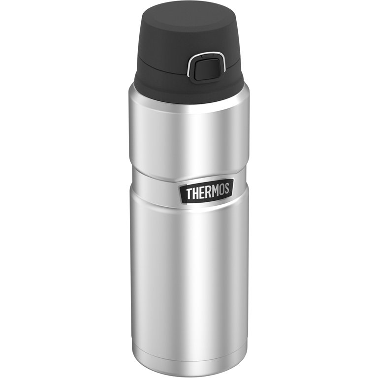 THERMOS Stainless King Vacuum-Insulated Drink Bottle, 24 Ounce, Matte Steel