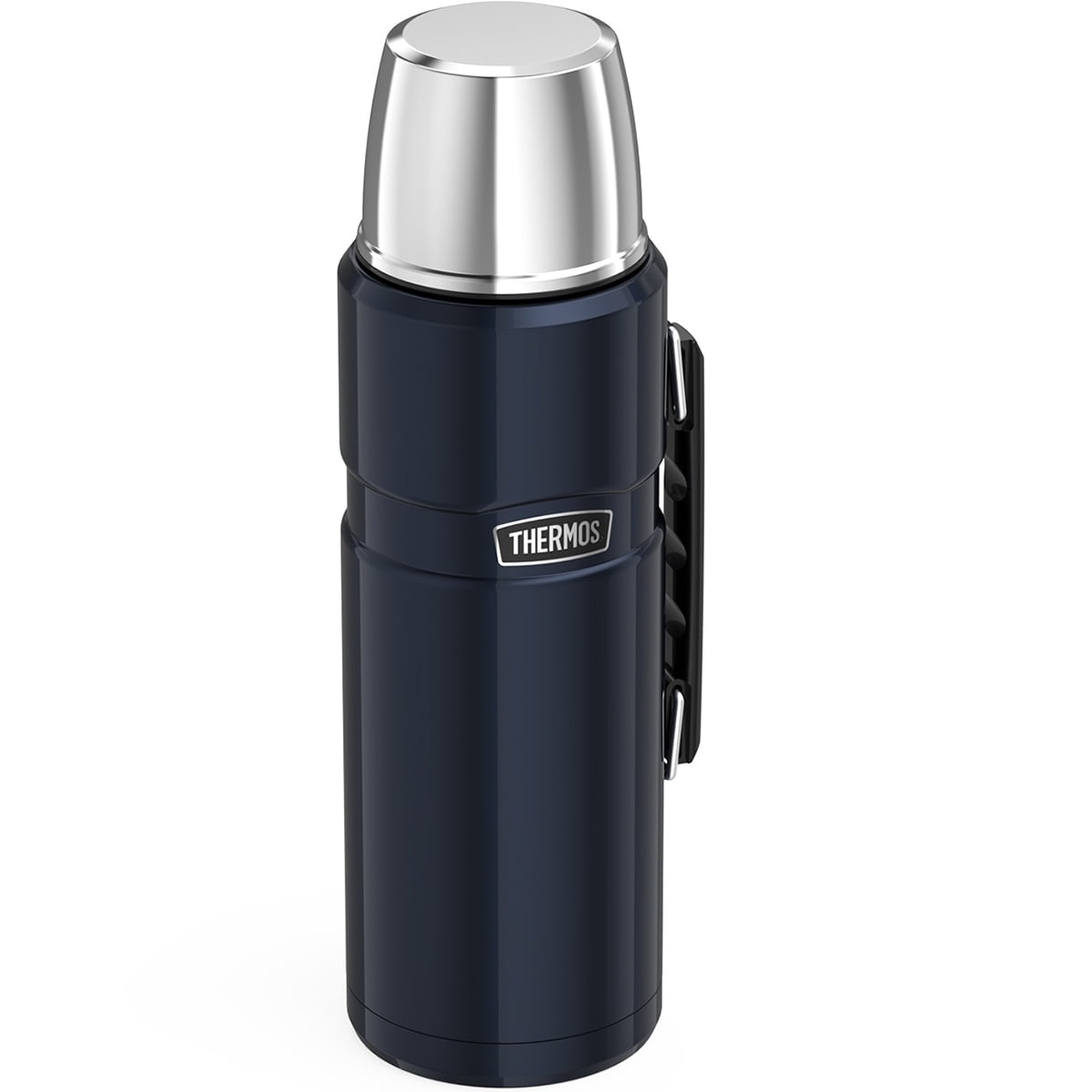 A Blue Thermos For Saving Hot Drinks Thermos On The Right Stock