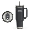 thumbnail image 1 of Thermos 40 oz Stainless Steel Cupholder Mug w/ Straw Graphite, 1 of 15