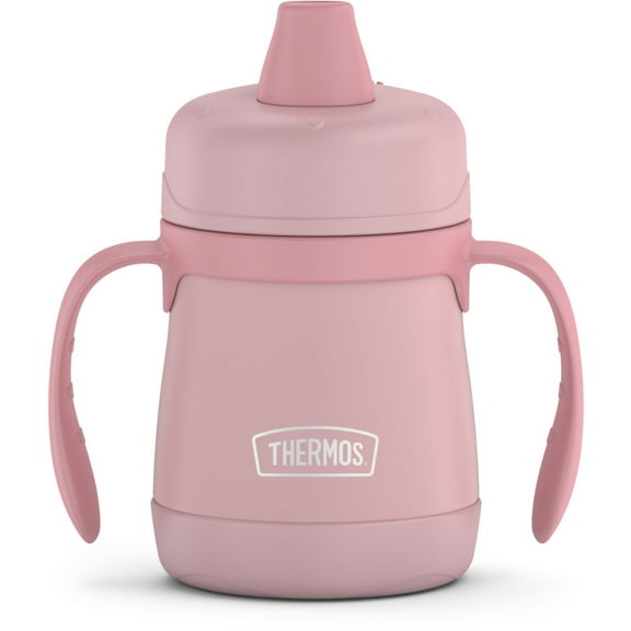Thermos Baby 7 oz. Vacuum Insulated Stainless Steel Sippy Cup with Handles - Rose