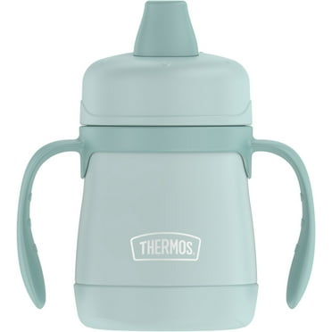 Thermos Baby Vacuum Insulated Stainless Steel Sippy Cup w/ Handles, 7oz, Mint