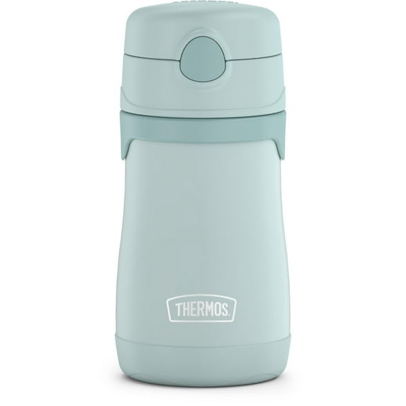Thermos Baby Vacuum Insulated Stainless Steel Straw Bottle, 10oz, Mint