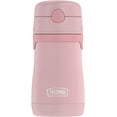 thumbnail image 1 of Thermos Baby Vacuum Insulated Stainless Steel Straw Bottle, 10oz, Rose, 1 of 6
