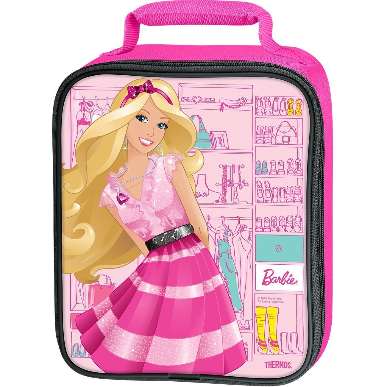 Barbie ~ Insulated Lunchbox Lunch Bag ~ Pink and Teal ~ Cute!
