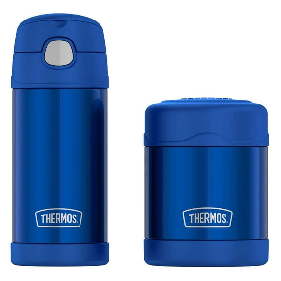 Thermos Blue FUNtainer Bottle and Food Jar Lunch Set