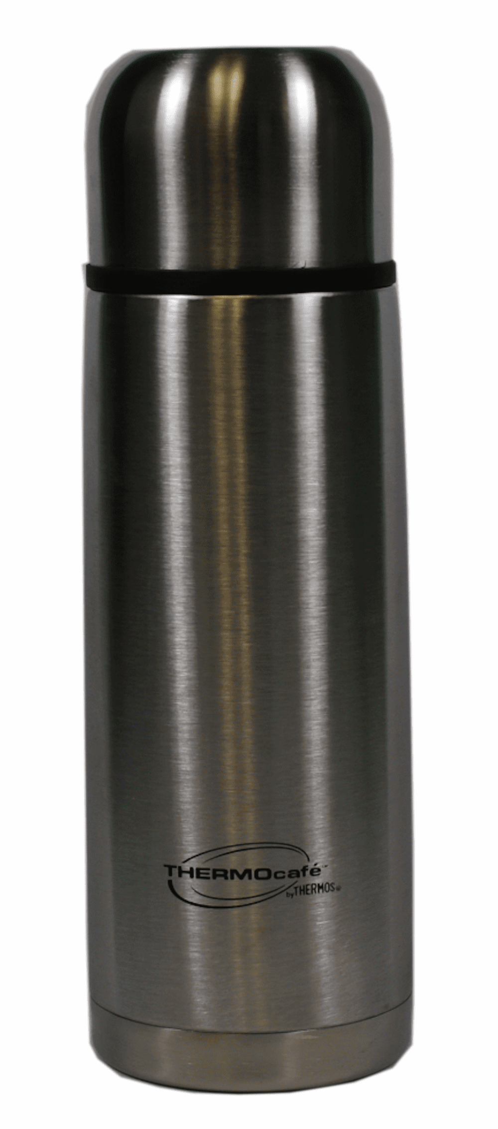 Thermos Thermocafe Stainless Steel Vacuum Insulated Slimline Flask 500mL -  Black