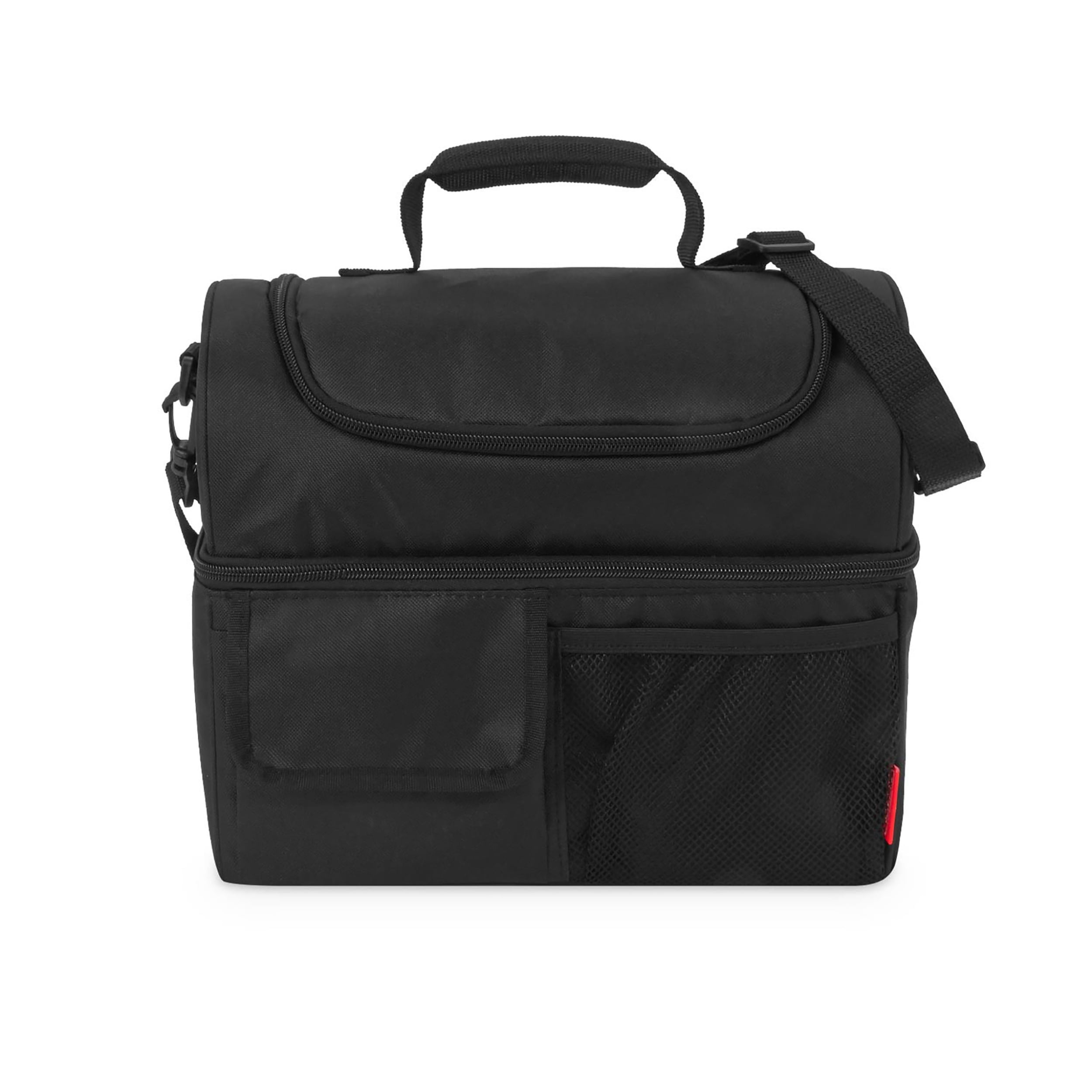 Thermos Lunch Cooler, Black, Adult Soft-Sided Cooler for Portable Food Storage, Ideal for Work and Travel