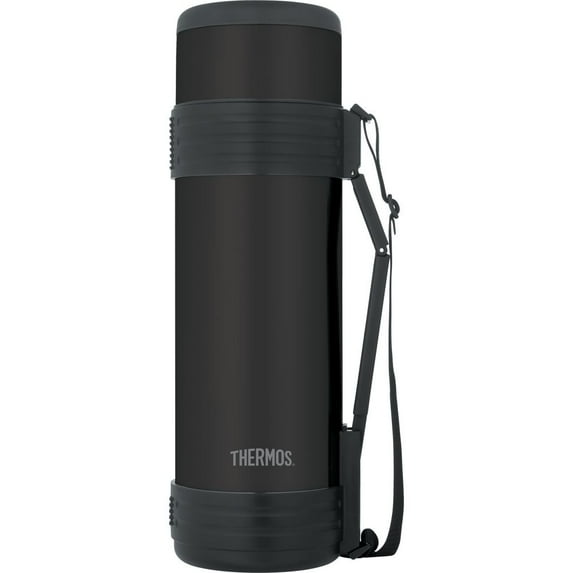 Thermos Elite Beverage Bottle - Black Stainless - 1.8L