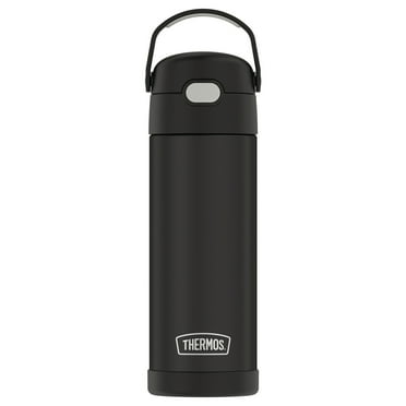 Thermos F41101BK6 16 Ounce Funtainer Vacuum-Insulated Stainless Steel Bottle with Spout (Black Matte)