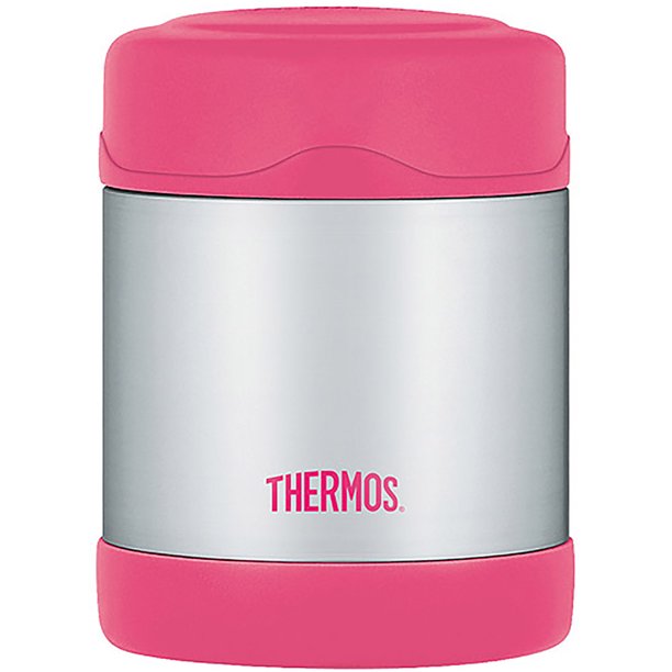 Thermos FUNtainer Stainless Steel Food Jar, Pink, 10 Ounces