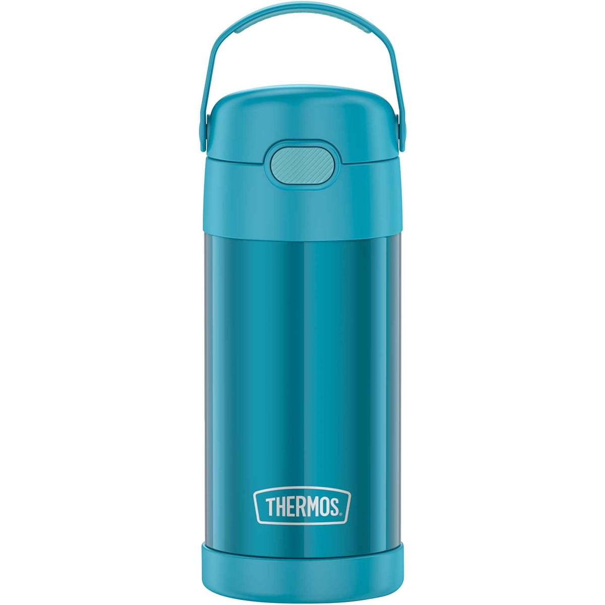 Teal 12oz Stainless Steel Insulated Kids Water Bottle with Straw