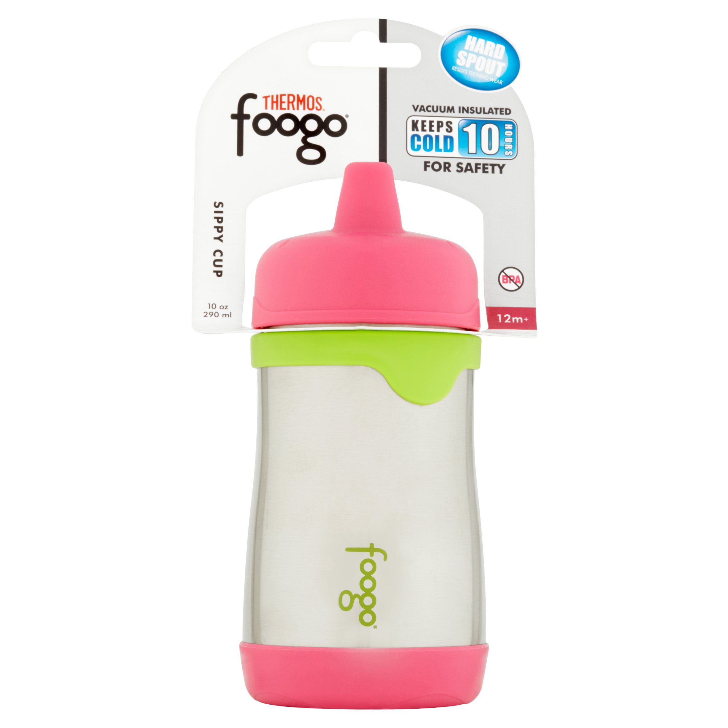 Thermos Foogo Vacuum Insulated Hard Spout Sippy Cup Stainless Steel
