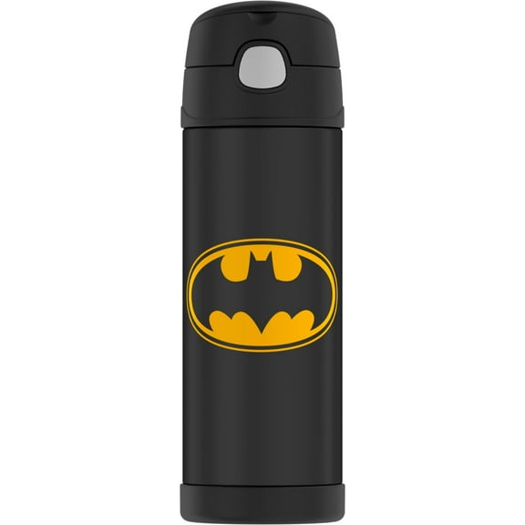 Thermos Funtainer Vacuum Insulated Stainless Steel Water Bottle, Batman, 16 fl oz