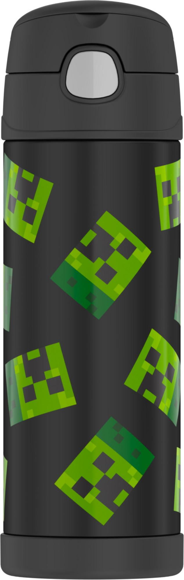 Thermos Funtainer Vacuum Insulated Stainless Steel Water Bottle, Minecraft, 16 fl oz, Size: 16 oz