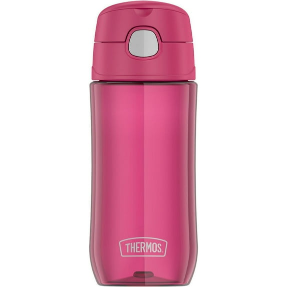 Thermos GP4040RS6 16 fluid ounces Funtainer Vacuum-Insulated Stainless Steel Bottle with Spout Lid (Raspberry)
