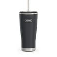 thumbnail image 1 of Thermos ICON Series Stainless Steel Vacuum Insulated Cold Tumbler with Straw, Granite, 24oz, 1 of 5