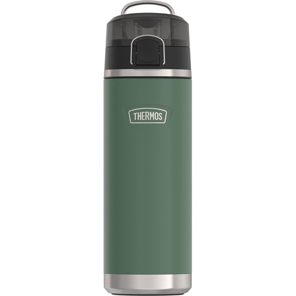 Thermos ICON Series Stainless Steel Vacuum Insulated Water Bottle w/ Spout, Alpine Green, 24oz