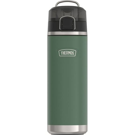 Thermos ICON Series Stainless Steel Vacuum Insulated Water Bottle w/ Spout, Alpine Green, 24oz