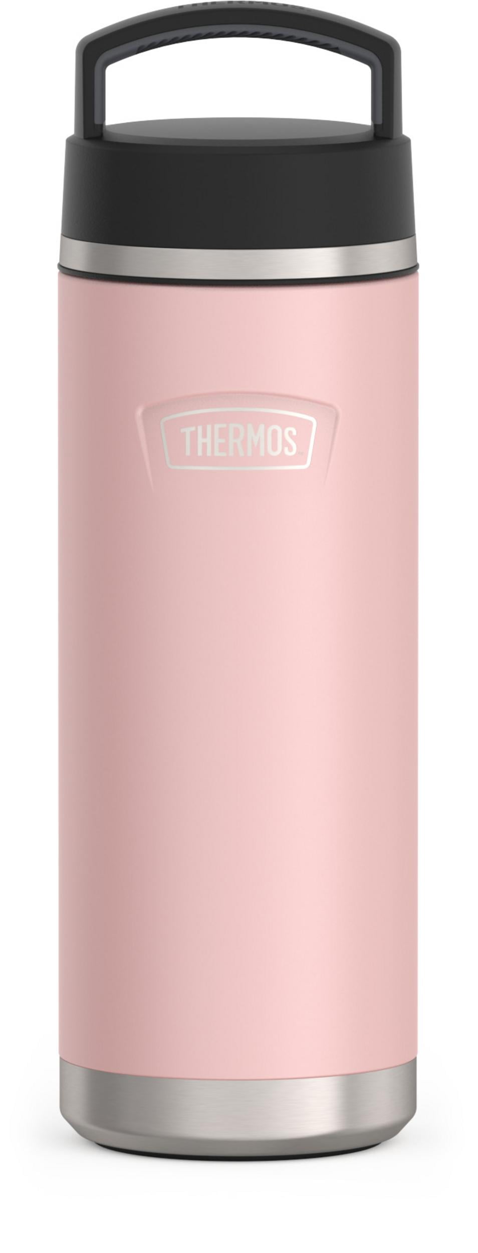 Pink Lotus Stainless Steel Yoga Water Bottle - 20 oz Insulated