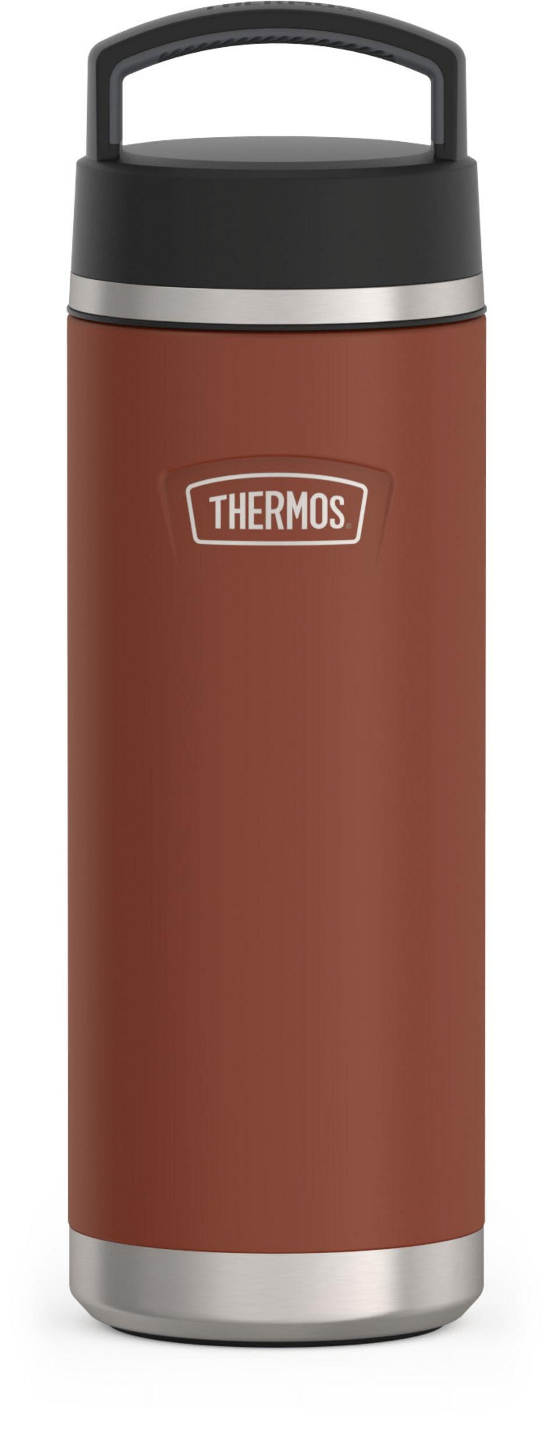 Thermos ICON Series Stainless Steel Vacuum Insulated Water Bottle with Screw Top, Saddle, 24oz