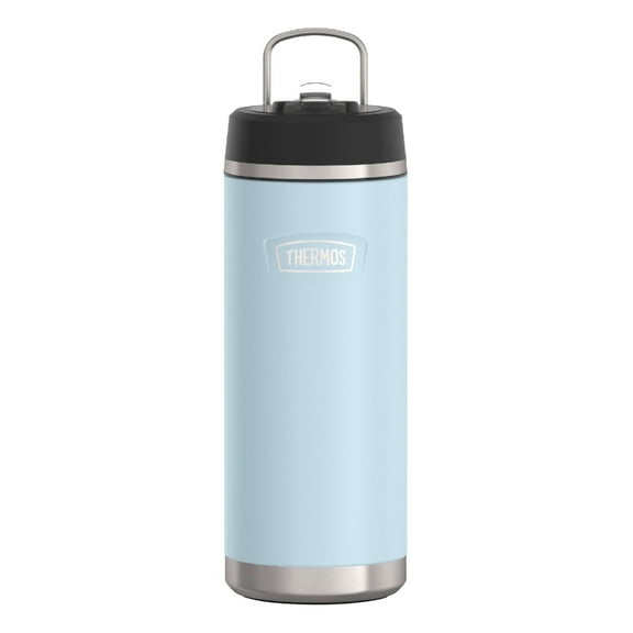 Thermos Stainless Steel Vacuum Insulated Icon Straw Bottle, Glacier, 32oz
