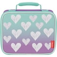 thumbnail image 1 of Thermos Kid's Soft Lunch Box - Purple Hearts, 1 of 2