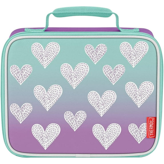 Thermos Kid's Soft Lunch Box - Purple Hearts