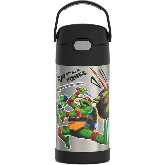Thermos 12 oz. Kid's Funtainer Insulated Water Bottle - Teenage Mutant Ninja Turtle Movie
