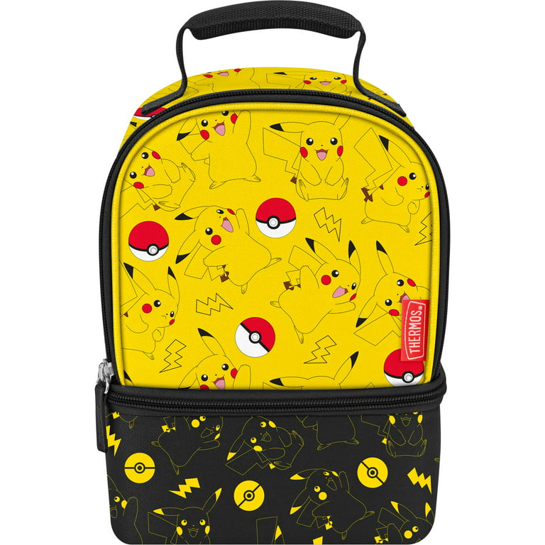 Thermos Kids Insulated Dual Compartment Lunch Bag, Pokemon 