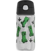 Thermos Kids Plastic Bottle with Chug Spout, Minecraft, 16 Fluid Ounces