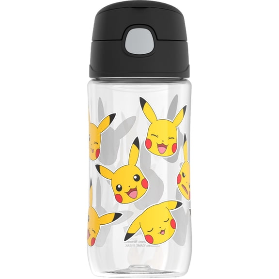 Thermos Kids Plastic Water Bottle with Spout, Pokemon, 16 oz