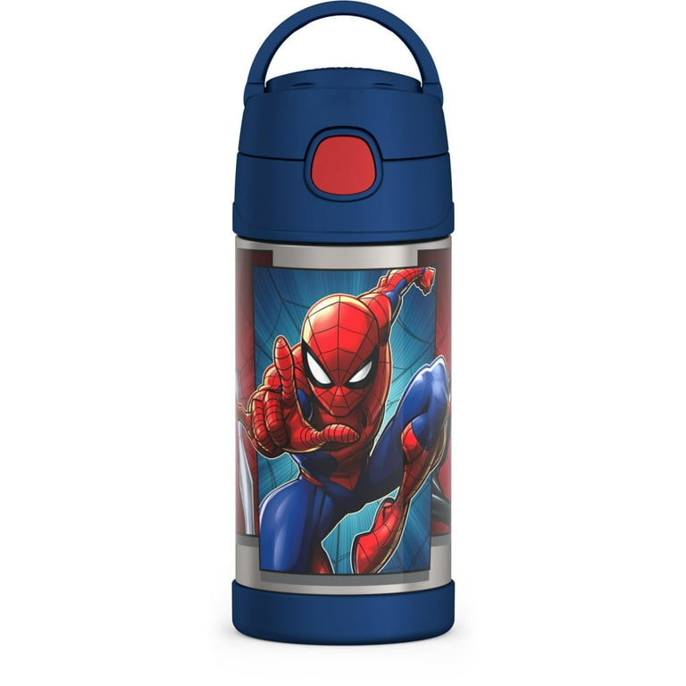 Thermos 16oz Funtainer Water Bottle With Bail Handle - Spider-man